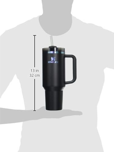 STANLEY Quencher H2.0 Tumbler with Handle and Straw 40 oz | Black Chroma